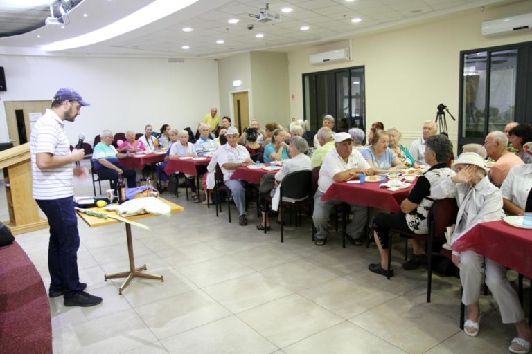 Shabbat reception for Holocaust Survivors